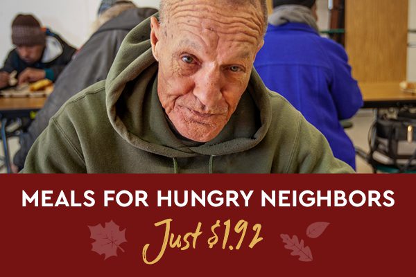 Meals for hungry neighbors just $1.92